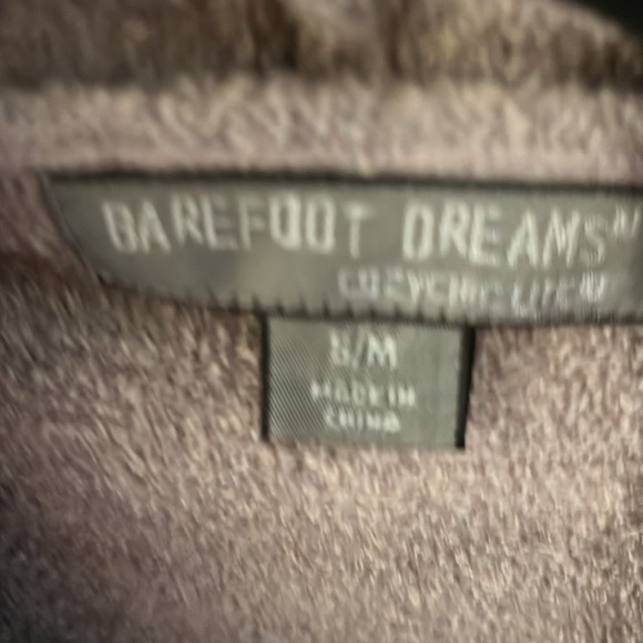 Barefoot Dreams Women’s Gray and Navy Cardigan Size Small/Medium EUC - Picture 2 of 5